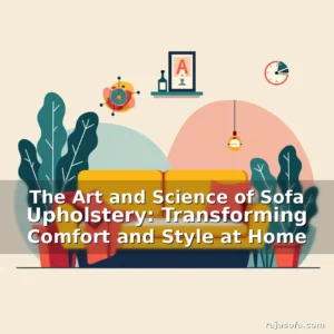 Artistic representation for The Art and Science of Sofa Upholstery: Transforming Comfort and Style at Home