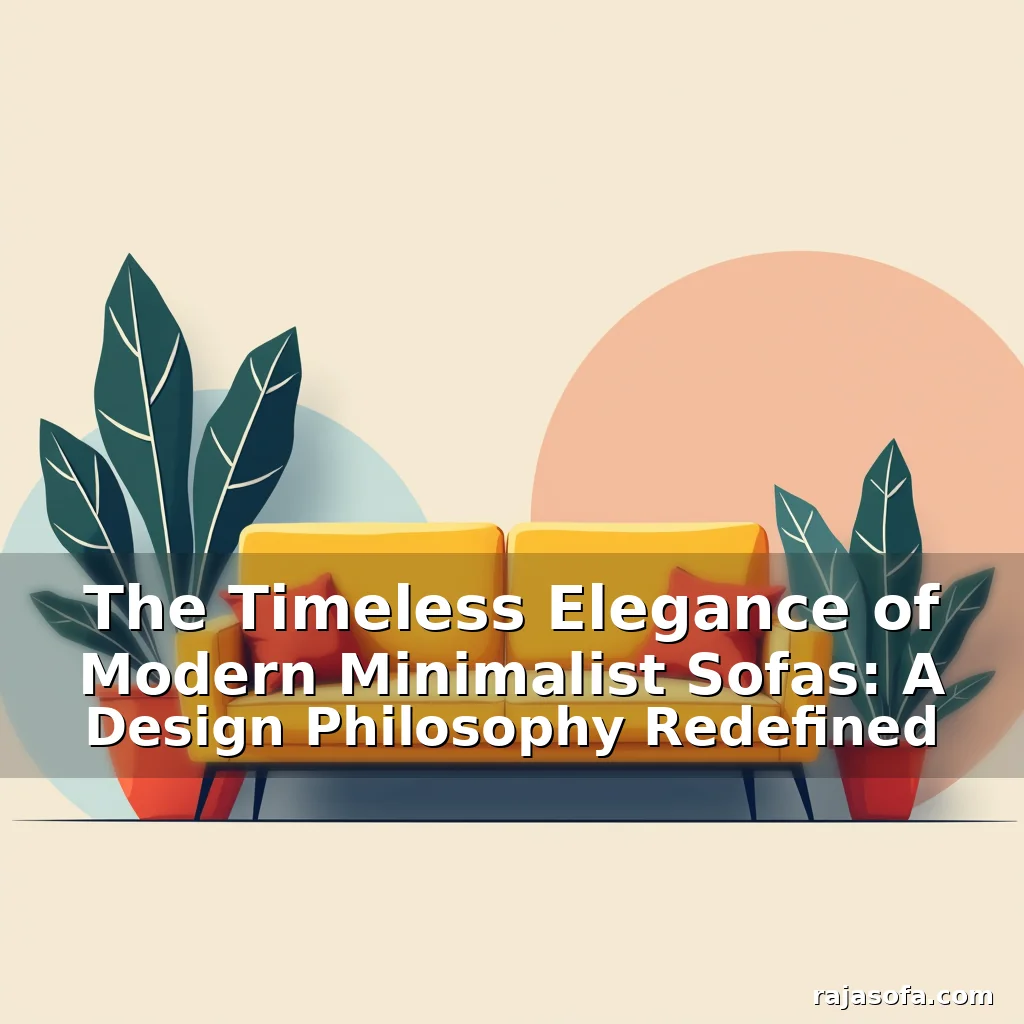 You are currently viewing The Timeless Elegance of Modern Minimalist Sofas: A Design Philosophy Redefined