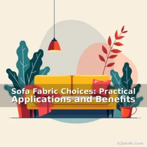 Artistic representation for Sofa Fabric Choices: Practical Applications and Benefits