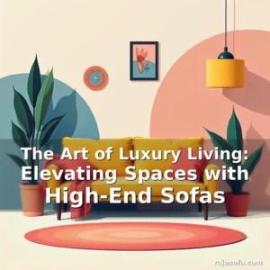 Artistic representation for The Art of Luxury Living: Elevating Spaces with High-End Sofas