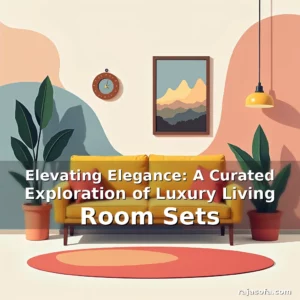 Artistic representation for Elevating Elegance: A Curated Exploration of Luxury Living Room Sets