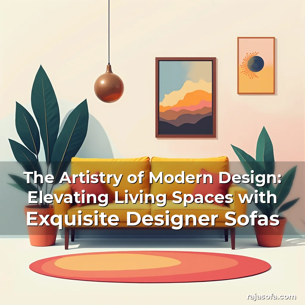 Read more about the article The Artistry of Modern Design: Elevating Living Spaces with Exquisite Designer Sofas